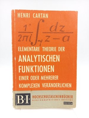 gebrauchter Tonträger – Henri Cartan – Elementare Theorie der analytischen Funktionen einer oder mehrerer komplexen Veränderlichen.