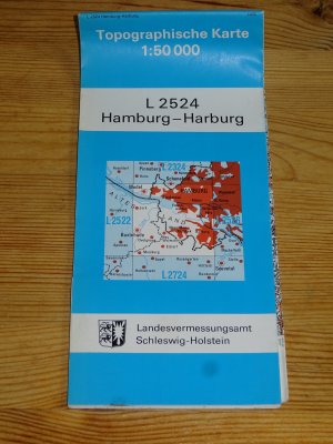 Topographische Karte 1:50000 L 2524 Hamburg-Harburg