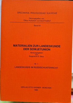 gebrauchtes Buch – Rupprecht S. Baur  – Landeskunde im Russischunterricht - Materialien zur Landeskunde der Sowjetunion