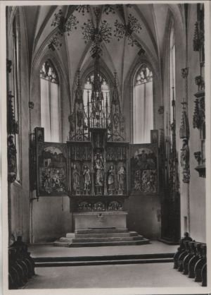 Postkarte: Blaubeuren - ehem. Kloster innen - 1936