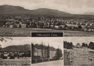 gebrauchtes Buch – Postkarte: Olbersdorf - u.a. Schule - 1971