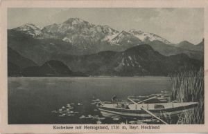 antiquarisches Buch – Postkarte: Kochelsee - mit Herzogstand - 1925