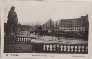 antiquarisches Buch – Postkarte: Spanien - Bilbao - Puente del General Mola - 1957