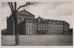 Postkarte: Trier - Kurfuerstl. Palais mit Basilika - ca. 1950