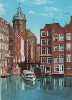 gebrauchtes Buch – Postkarte: Niederlande - Amsterdam - Kolkje - ca. 1980