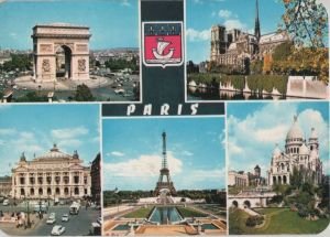 gebrauchtes Buch – Postkarte: Paris - Frankreich - 5 Bilder