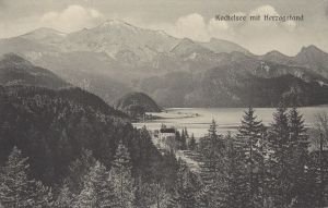 Postkarte: Kochelsee - mit Herzogstand