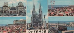 gebrauchtes Buch – Postkarte: Ostende - Belgien - 5 Bilder