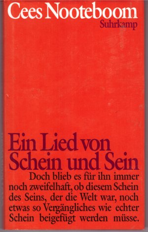 gebrauchtes Buch – Cees Nooteboom – Ein Lied von Schein und Sein