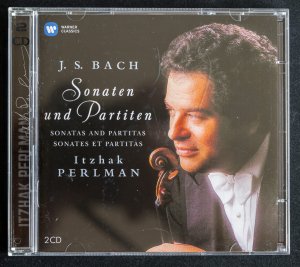 gebrauchter Tonträger – ITZHAK PERLMAN – Doppel-CD • ITZHAK PERLMAN, Violine J.S.Bach Sonaten und Partiten BWV 1001-06