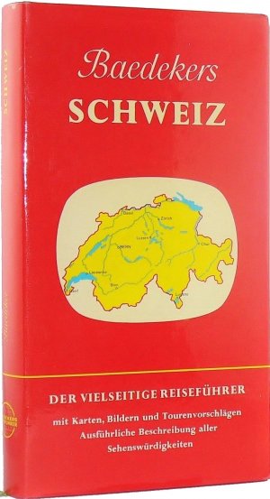 antiquarisches Buch – Baedekers Autoreiseführer Schweiz.