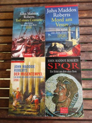 Buchkonvolut (Buchreihe: SPQR) - Band 1: SPQR / Band 4: Der Musentempel / Band 6: Tod eines Centurio / Band 11: Mord am Vesuv