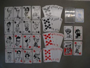 gebrauchtes Spiel – Lutz Backes – LE POKER POLITIQUE Jeu de 54 cartes á jouer, (gezeichnet von) Bubec (Lutz Backes)