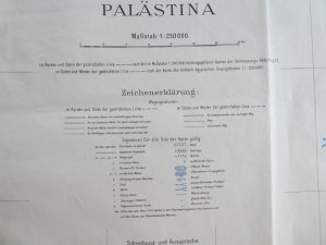 Karte von Palästina 1:250 000