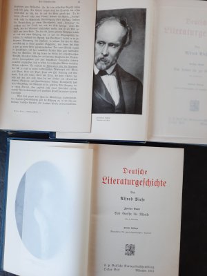 antiquarisches Buch – Alfred Biese – Deutsche Literaturgeschichte. Komplett in 3 Bänden.