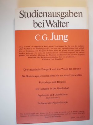 gebrauchtes Buch – C. G. Jung – Über die Psychologie der Dementia praecox  Frühe Schriften II