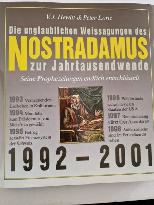 gebrauchtes Buch – V.j.hewitt Peter lorie – Nostradamus