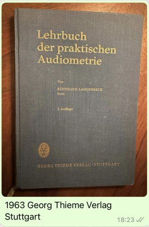 Lehrbuch der praktischen Audiometrie