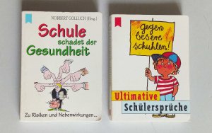 gebrauchtes Buch – Hrsg. Norbert Golluch – Schule schadet der Gesundheit“ und „Ultimative Schülersprüche“