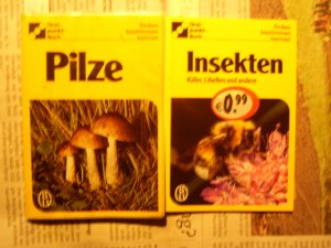 gebrauchtes Buch – Alfred Handel – Drei-Punkt-Buch "Pilze" - "Insekten Käfer, Libellen und andere" 2BÜCHER