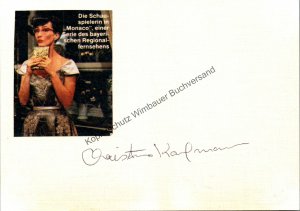 Original Autogramm Christine Kaufmann (1945-2017) /// Autograph signiert signed signee