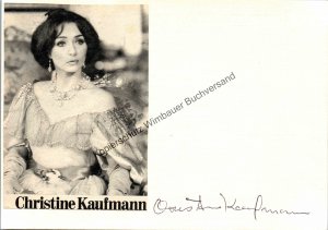 Original Autogramm Christine Kaufmann (1945-2017) /// Autograph signiert signed signee