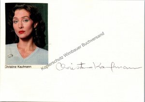 Original Autogramm Christine Kaufmann (1945-2017) /// Autograph signiert signed signee