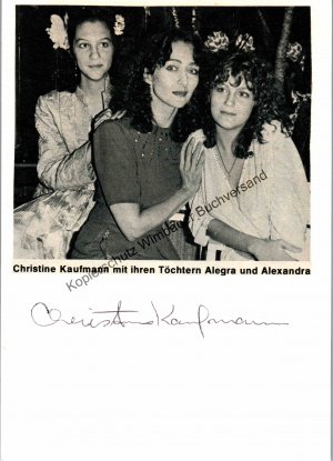 Original Autogramm Christine Kaufmann (1945-2017) /// Autograph signiert signed signee