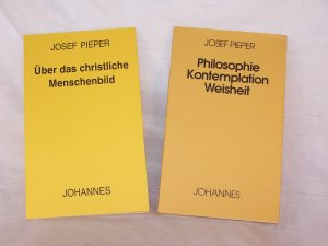 gebrauchtes Buch – Josef Pieper – Philosophie - Kontemplation - Weisheit / + Über das christliche Menschenbild