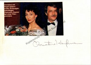 Original Autogramm Christine Kaufmann (1945-2017) /// Autograph signiert signed signee