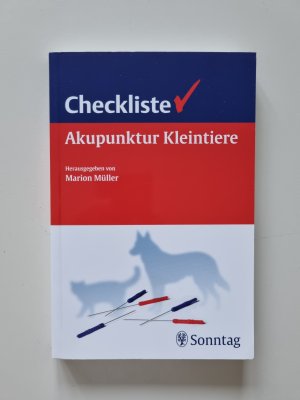 Checkliste Akupunktur für Kleintiere (2011, Zustand sehr gut)