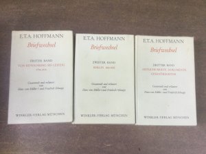 antiquarisches Buch – Hoffmann, E. T – Briefwechsel., Gesammelt und erläutert von Hans von Müller und Friedrich Schnapp. 3 Bände.