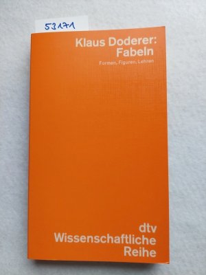 gebrauchtes Buch – Klaus Doderer – Fabeln : Formen, Figuren, Lehren dtv ; 4276 : Wissenschaftl. Reihe | Klaus Doderer