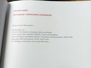 gebrauchtes Buch – Stephan Gottet – Heilige Haine. Mythische Tonfiguren Südindiens - Band 1: Annäherungen