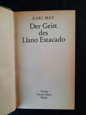 gebrauchtes Buch – Karl May – Der Geist des Llano Estacado