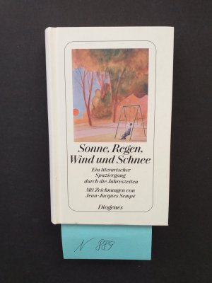 gebrauchtes Buch – Jean-Jacques Sempé  – 1 kleines Buch von Diogenes: " Sonne, Regen, Wind und Schnee " ( Geschenkbuch )