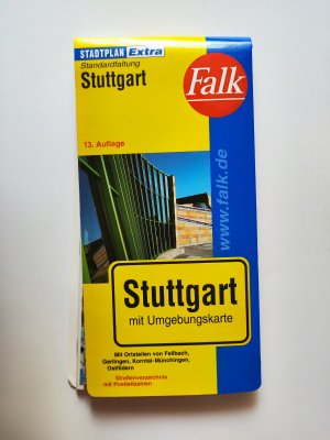 FALK Stadtplan Stuttgart 1:20.000 - mit den Ortsteilen von Ditzingen, Esslingen a.N., Fellbach, Gerlingen