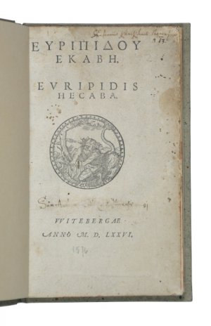 antiquarisches Buch – Euripides. – Euripidu Hekabe [graece]. Euripidis Hecaba.