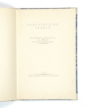 Frauen. Deutsche Umdichtung des Buches Femmes von Curt Moreck mit vier bisher unveröffentlichten Gedichten aus dem Manuskript.