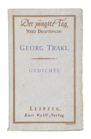 Gedichte. (= Der jüngste Tag, Bd. 7/8).