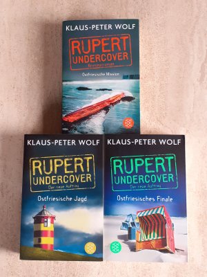 gebrauchtes Buch – Klaus-Peter Wolf – 3 X Rupert undercover - Ostfriesische Mission + Ostfriesische Jagd + Ostfriesisches Finale