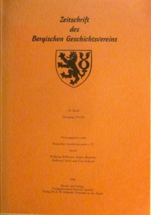 gebrauchtes Buch – Bergisches Land-Burgenkunde-Volkskunde--Sozialgeographie-Kommunalgeschichte-Wirtschaftsgeschichte-Genealogie-Kulturpolitik - Zeitschrift – Zeitschrift des Bergischen Geschichtvereins. 95. Band Jahrgang 1991/92