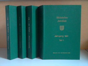 Sächsisches Amtsblatt Jahrgang 1994, Teil 1 bis 4 4 Bücher