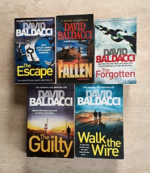 5 X David Baldacci - The Forgotten + Walk the Wire + The Guilty + The Fallen + The Escape