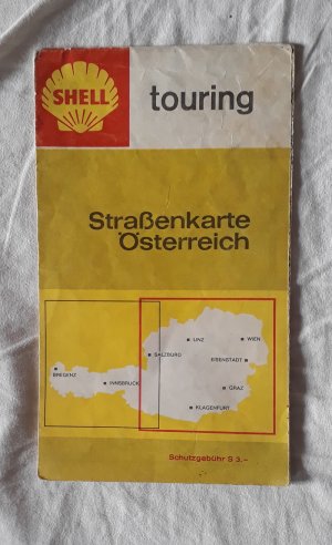 gebrauchtes Buch – Shell touring Straßenkarte Österreich 1966