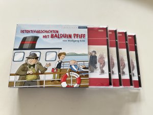 Detektivgeschichten mit Balduin Pfiff 7 Krimi-Abenteuer mit dem pfiffigen Detektiv für die Kleineren 4 CDs