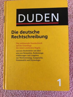 gebrauchtes Buch – Drosdowski, Günther; Köster, Rudolf; Müller, Wolfgang; Scholze-Stubenrecht, Werner – Der Duden in 12 Bänden. Band 1, Die deutsche Rechtschreibung