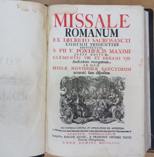 antiquarisches Buch – Missale Romanum : Ex Decreto Sacrosancti Concilii Tridentini Restitutum, S. Pii V. Pontificis Maximi Jussu Editum, Clementis VIII. Et Urbani VIII.