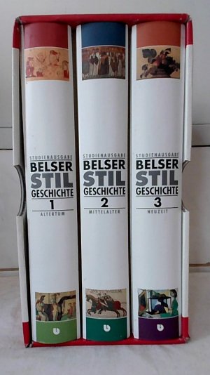 gebrauchtes Buch – Christoph Wetzel – Belser Stilgeschichte : Studienausgabe in 3 Bänden. Band 1: Altertum, Band 2: Mittelalter, Band 3: Neuzeit. hrsg. von Christoph Wetzel.