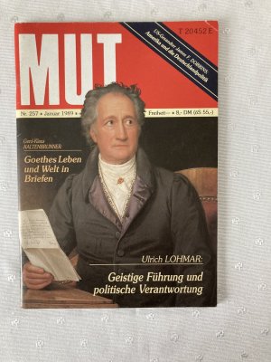 gebrauchtes Buch – Ulrich Lohmar – MUT Nr. 257 Januar 1989 Zeitschrift